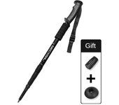 Aluminium Alloy Teleskopic Hiking Poles Trekking Stick Ultralight Absorber Walking Cane Alpenstock