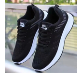 Zapatillas de correr de malla transpirable de verano para hombre, zapatillas deportivas informales, calzado aireado versátil a la moda, diseño ligero sin cordones