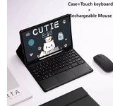 For Samsung Tab S8/S7 11 inch Keyboard Case Mouse Bluetooth Wireless Spanish Keyboard Tablet Magnetic Funda SM-X700 SM-X706