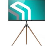 Television de 32 a 65 Pulgadas - Pie Televisor Universal con Peso de hasta 35 kg - Soporte de Pie para TV con VESA 100x100-400x400 mm/Soporte Giratorio TV de Madera