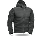 MAGCOMSEN Men's Winter Fleece Jacket With 6 Zip-Pockets  Hooded Warm Windproof Work Coat