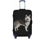 Custom Frenchie Dog French Bulldog Travel Lage Dust Proof Suitcase Cover Protector Fit 18-32 Inch