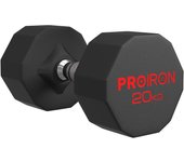 Mancuernas Hexagonal 3 kg a 24 kg - Pesas de Acero recubiertas de Goma para musculación, Levantamiento de Pesas, Entrenamiento (Vendo par o Solo)