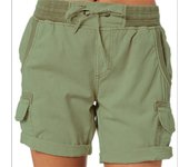 Fashion Queen Printed Women's Cargo Shorts Stretch Golf Active Shorts Work Shorts Outdoor Summer Shorts with Pockets