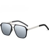 Gafas de sol polarizadas para conducir, gafas de sol con marco grande de metal para hombres de moda que cambian de color al aire libre