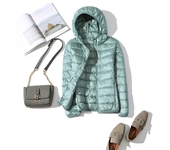 90% Ultra-light Plus Size Thin Down Jacket Women 2020 Autumn Winter Slim Short Hooded Warm White Duck Down Coat Women Outerwear