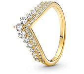Anillo de amor con corona de princesa brillante de circón a la moda y encantador  anillo Pandora Original  joyería exquisita  regalo DIY para mujer