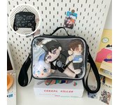 Gato, lindo, bordado, niñas, mochila, bolso de hombro, bolso de mujer, universidad, muñeca, bolso de mensajero