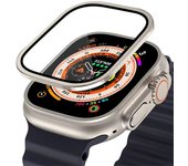 Metal Bumper+Tempered Glass For  Watch Ultra 49mm Acssories Screen Protector Anti-Scratch HD Full Film iWatch Ultra 49 mm