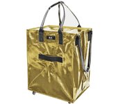 Bolsa de Comestibles Reutilizable con Ruedas, Carrito de la Compra, Bolso con Ruedas, Cierre de Cremallera, Ligero, Lleva Hasta 66 libras, Se Pliega En Plano, Asas Irrompibles