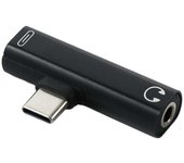 1pc Mini 2 In 1 USB Type C Adapter 3.5mm Jack Audio Headphone Adapter USB-C Charging Adapter For Mobile Phone