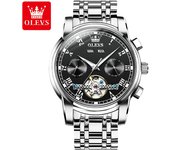 OLEVS Marca Reloj mecánico automático para hombres reloj mecánico multifuncional de moda impermeable y luminoso para hombres