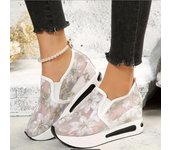 women slip on shoes casual wedge heel shoes