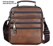 Hot Fashion Men Messenger Bags Genuine Leather Handbags for Man Luxury Brand Male Crossbody Bag for Mini Pad Boy Shoulder Bag