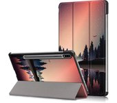 For Samsung Galaxy Tab S8 S7 Plus S7 FE SM-T970 Tablet Leather Folding Magnetic Cover Funda for Galaxy Tab S7 S8 Plus S7 S8 Case
