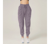 Pantalones deportivos para correr con cordón de tela para mujer, pantalones deportivos de secado rápido para gimnasio y Fitness con bolsillos laterales, pantalones de ejercicio de ocio