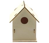 3pcs Home Crafts Wooden Bird Nest Minimalist Creative Bird Cage DIY Hanging Bird House Wild Pigeons
