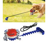Juguetes para mascotas, cepillo de dientes para perros resistente a las mordeduras, entrenamiento multifuncional transfronterizo, tirando de una cuerda para hacer un sonido, juguete para perros con fugas de comida para perros grandes