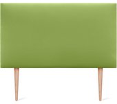 Cabecero de Polipiel o Tela Liso con Patas cabeceros Cabezal tapizado Cama Lujo (150x105cm con Patas (Camas 150/160), Tela Beige)