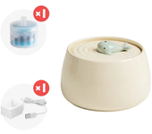 1.3L Ceramic Cat Water Fountain USB Charging Pet Water Feeders Dogs Automatic Circulating Filtration Flow Water Dispenser