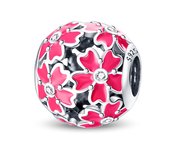 Magical Pink Cherry Pearl Original Silver DIY Bracelet 3MM Women's Jewelry Birthday Gift Natural Main Stone