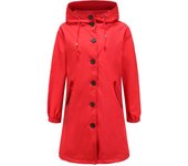 Autumn and winter new anti splash hooded windbreaker for women's casual long jacket loose oversized outdoor windbreaker