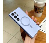 Funda de Silicona Suave con Carga Inalámbrica de Lujo para Samsung Galaxy S22, S21, S23, S24, S25 Ultra Plus Fe Funda Mate a Prueba de Golpes