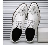 Nuevos Zapatos De Hombre Brock Para Hombre, Zapatos De Cuero Casuales De Negocios