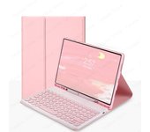 Round Key Keyboard Spanish for Samsung Galaxy Tab S9 FE SM-X510 X516B 10.9 inch Keyboard Case Pencil Slot