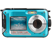 Waterproof Digital Camera Anti-Shake 1080P Full HD Selfie Outdoor Video Portable Recorder for Underwater DV Recording 32GB