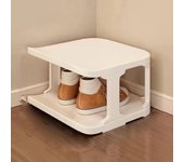 Removable Vertical Shoe Rack Stackable Saving Space Layered Shoe Cabinets 2-8 Layers Anti-drop Standing Shoe Shelf Doorway