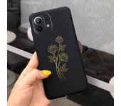 For Xiaomi Mi 11 Lite Case Sunflower Silicone Soft Matte Back Protection Cover For Xiaomi Mi11 Lite 5G Phone Cases Bag 6.55 inch