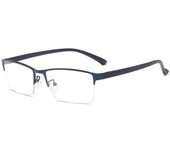 Semi-Rimless Steampunk Shortsighted Prescription Glasses Women Men Anti Blue Rays Computer Mya Spectacles 0 -0.5 -0.75 To -6