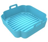 Grill Pot Tray Cooking AirFryer Accessories Replacement Liners Baking Basket Square Silicone Pot For Air Fryer