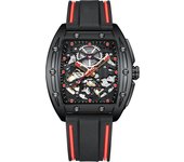 AILANG-reloj mecánico automático para hombre con caja tipo barril de vino, resistente al agua, calado, luminoso