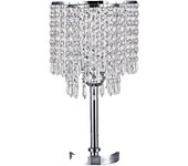 Crystal Table Lamp Bedside Lighting White LED Desk Light Stainless Steel And Crystal Glass Anti-corrosion And Anti-rust