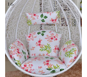 Hanging Swing Egg Chair Cushion Cover Patio Large Round Papasan Pad Detachable Garden Lounger Cushion Cover  (No Filling)