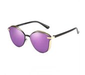 Nuevas gafas de sol polarizadas, gafas de sol coloridas a prueba de rayos UV redondas retro de las mujeres de la moda europea y americana, sentido avanzado