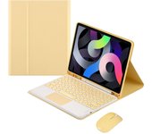 Magnetic Spanish Keyboard Case For iPad Air 5 2022 4 2021 Cover Bluetooth Wireless Mouse For Pro 11 12.9 10.5 9th 9.7 10.2 Funda