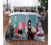 3D Anime SPY×FAMILY Anya Forger Comforter Bedding Sets Full Size Cartoon Duvet Cover Queen King Size Quilt Cover Pillowcase Set