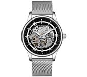 Reloj automático para hombre, reloj mecánico luminoso transparente hueco resistente al agua de alta gama, reloj para hombre