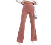 Women's High-Waisted Corduroy Korean Fashion New Classic Autumn Winter Solid Flared Pants for Women