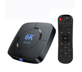 Smart 6K TV Box Android 10 Allwinner H616 Quad Core 2.4G/5GHz Wifi BT 32GB 6K 4K HD Video Media Player Set EU Plug