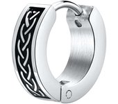 Vikings punk men's and boys' earrings, sainless seel HIES earrings wih vinage Celic knos, grea hip-hop sree jewelry