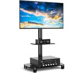Soporte TV Pie Movil con Ruedas de Suelo para Television de 32 a 70 Pulgadas