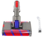 Electric Floor Brush Soft Pile Double Roller Brush for Dyson V8 V7 V10 V11 V15 Vacuum Attachment Roller Suction Head