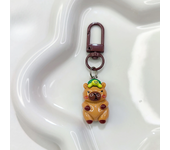 1/50Pcs Kawaii Cartoon Mini Capybara Keychains Charms Bright Animal Bag Earphone Keychain Cute Car Pendants Decoration Keyrings