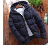 Abrigo de pan informal con capucha corta holgado talla grande 6XL de algodón puro de invierno para hombre