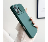 Funda Protectora de Lente de Cámara Deslizable de Silicona Compatible con iPhone 16-11 Pro-X-Se