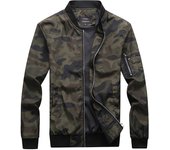 Chaqueta hombre ligera para primavera y otoño estampado camufle moda hip hop ropa calle abrigo a prueba de viento bombero